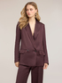 Double-breasted structured jacket in linen blend image number 0