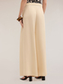 Linen blend trousers with split pleats image number 1
