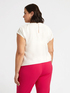 Blouse with ombré-effect embroidered neckline image number 1
