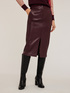 Coated fabric midiskirt image number 2