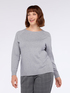 Sweater with glittery appliqués image number 2
