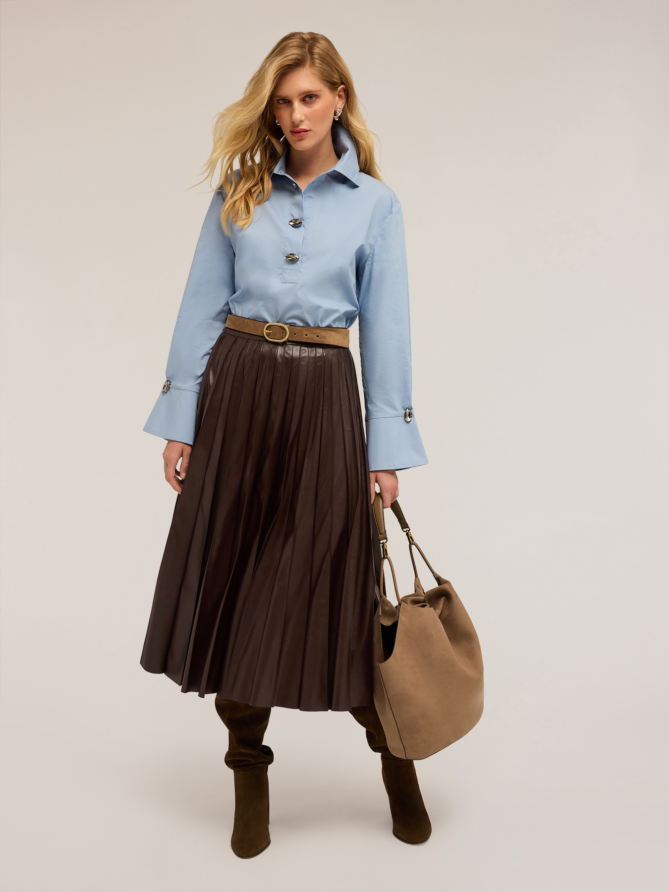 Oversized shirt with stones image number 0