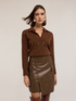Maglia traforata con colletto a polo image number 2