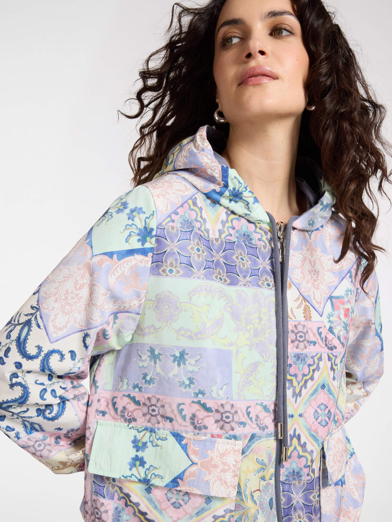 Parka reversibile stampato con cappuccio image number 0