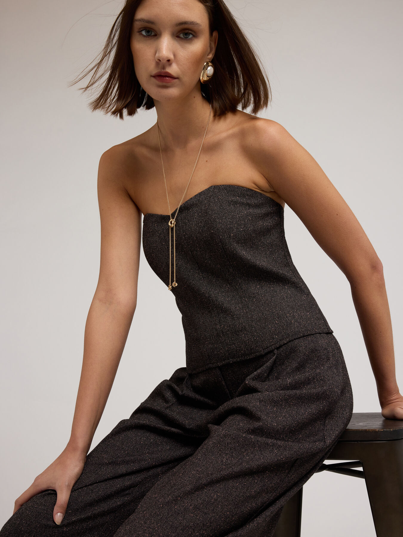 Top-Bustier aus fasergef&auml;rbter Polyviskose image number 2