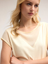 Jersey t-shirt with georgette inserts image number 3