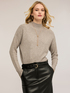 Ribbed viscose turtleneck sweater image number 3