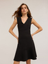 Vestito flare con scollo a V image number 0