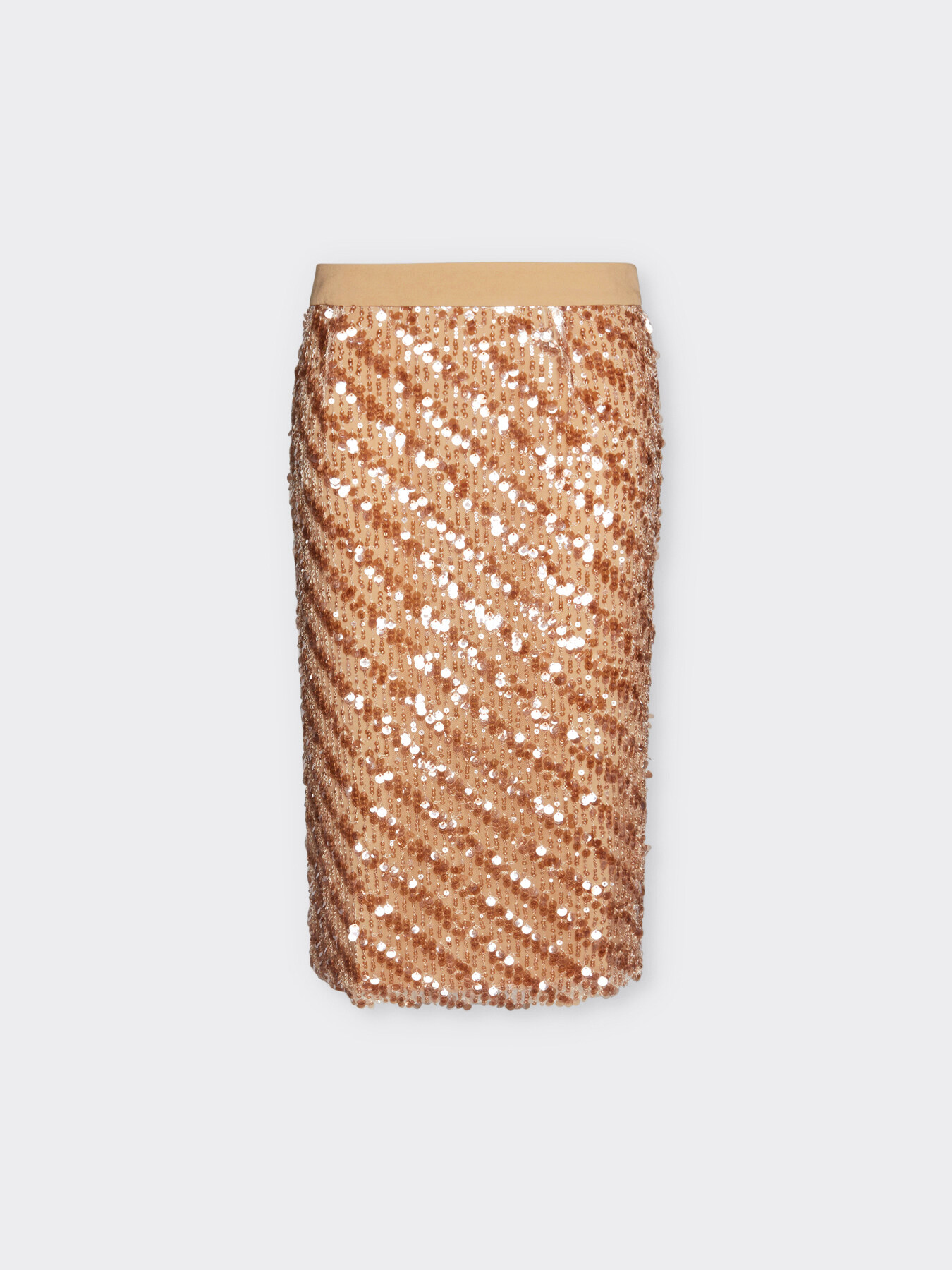 Straight sequined skirt image number 4