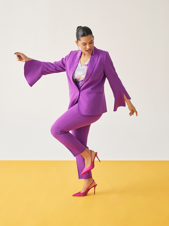 Blazer mit Tulpenärmeln