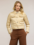 Short lightweight down jacket with jewel buttons image number 2