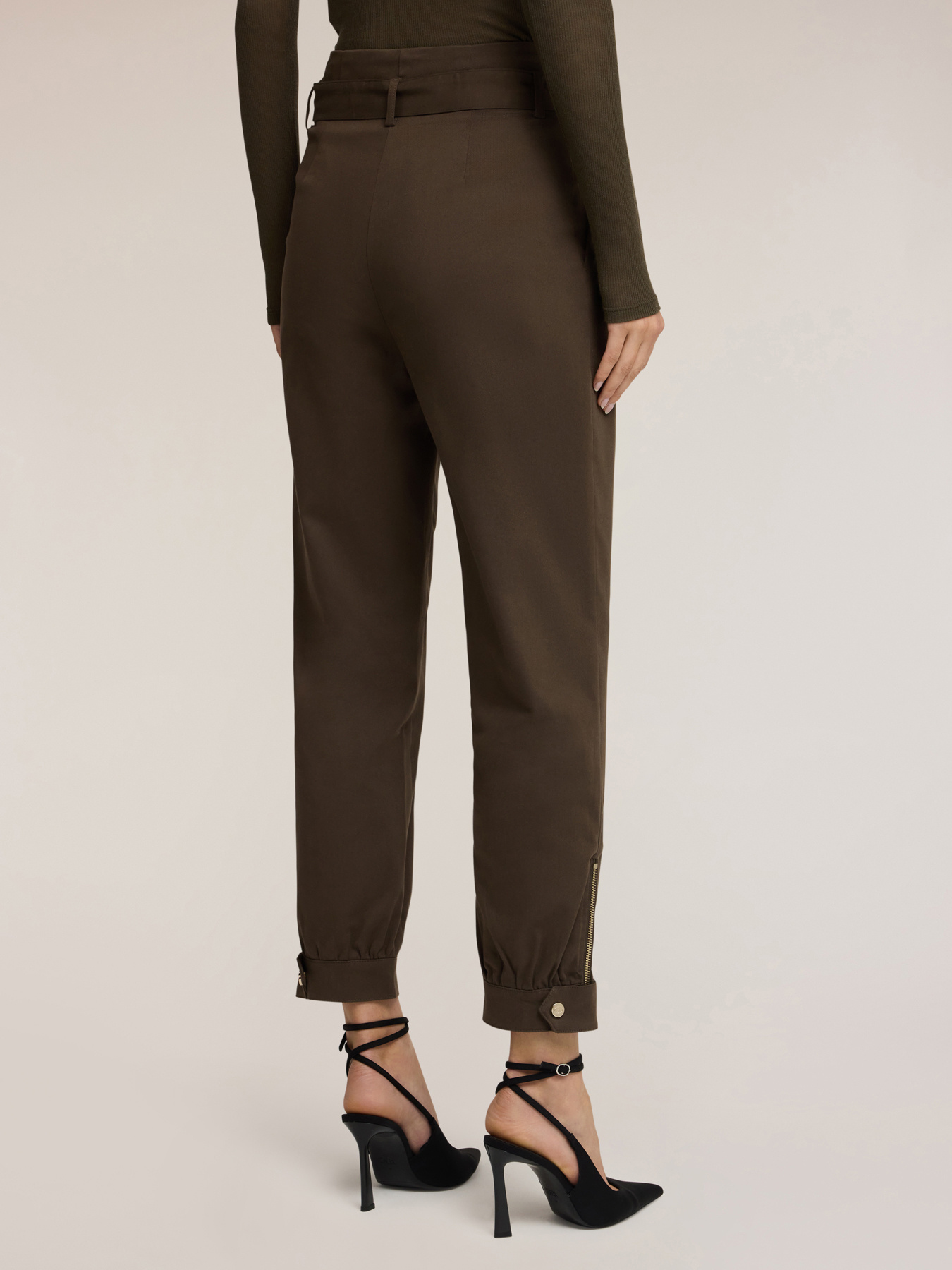 Pantaloni baggy in tessuto armaturato image number 1