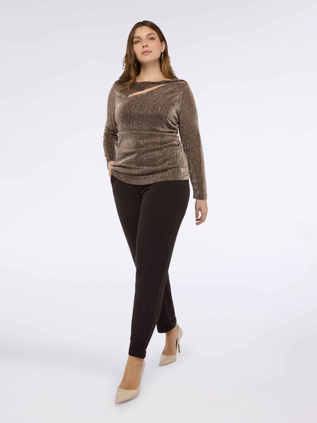 T-Shirt aus Jersey mit Strass image number 1