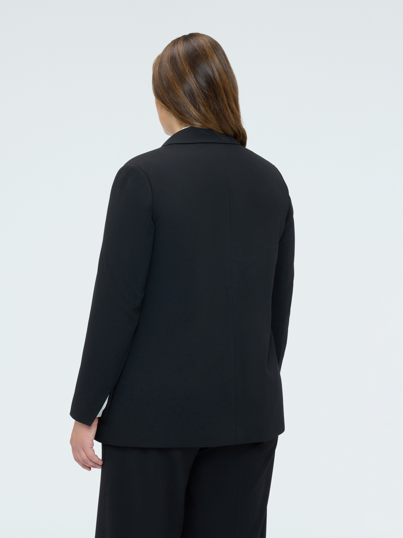 Fitted blazer in stretch fabric image number 1