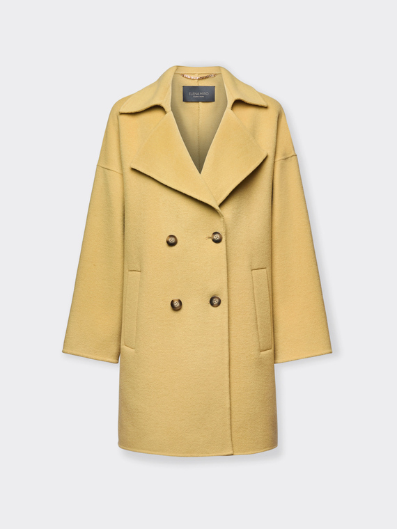 Tailored caban with wide collar