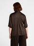 Stretch satin shirt image number 1
