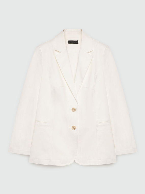 Blazer mit zwei Schmuckknöpfen