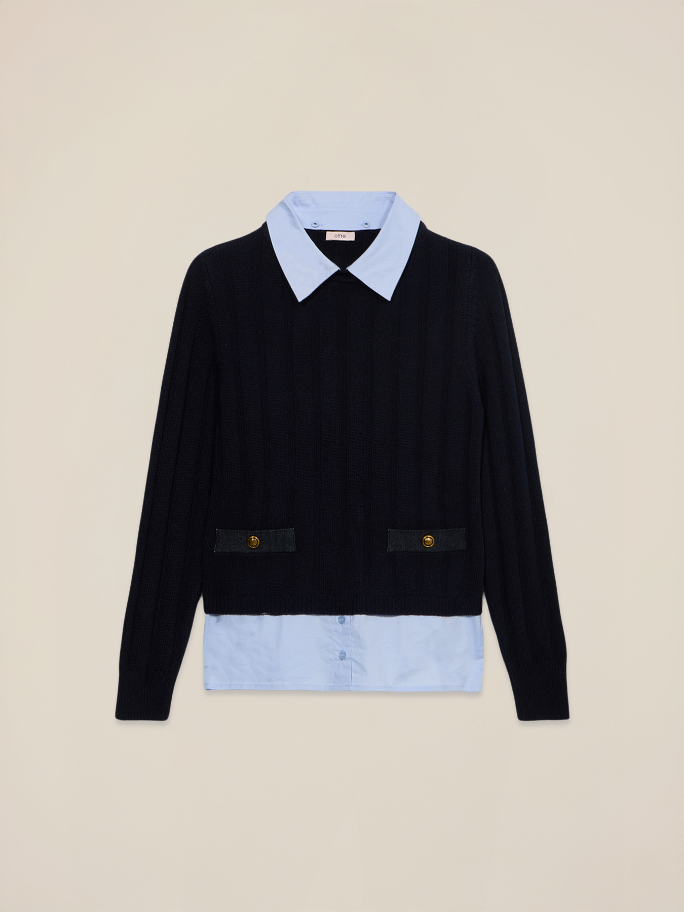 Maglia effetto sovrapposizione image number 3