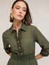 Shirtdress in lyocell blend crepe image number 3