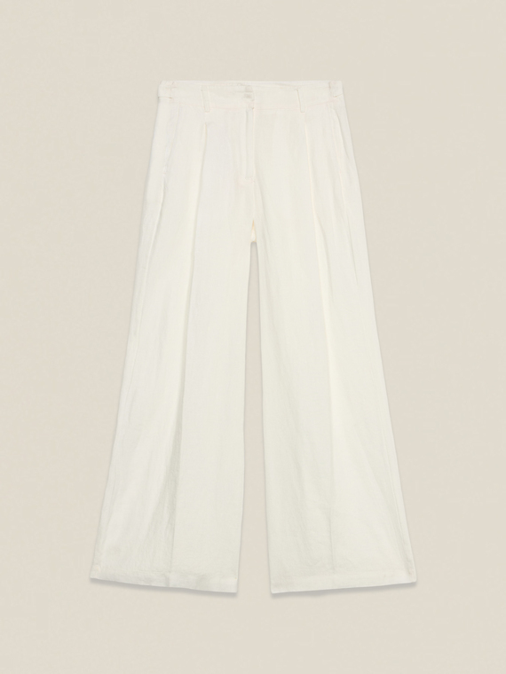 100% linen palazzo pants