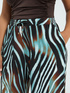 Zebra print palazzo pants in jersey image number 2