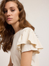 T-shirt with ruffle sleeves image number 3