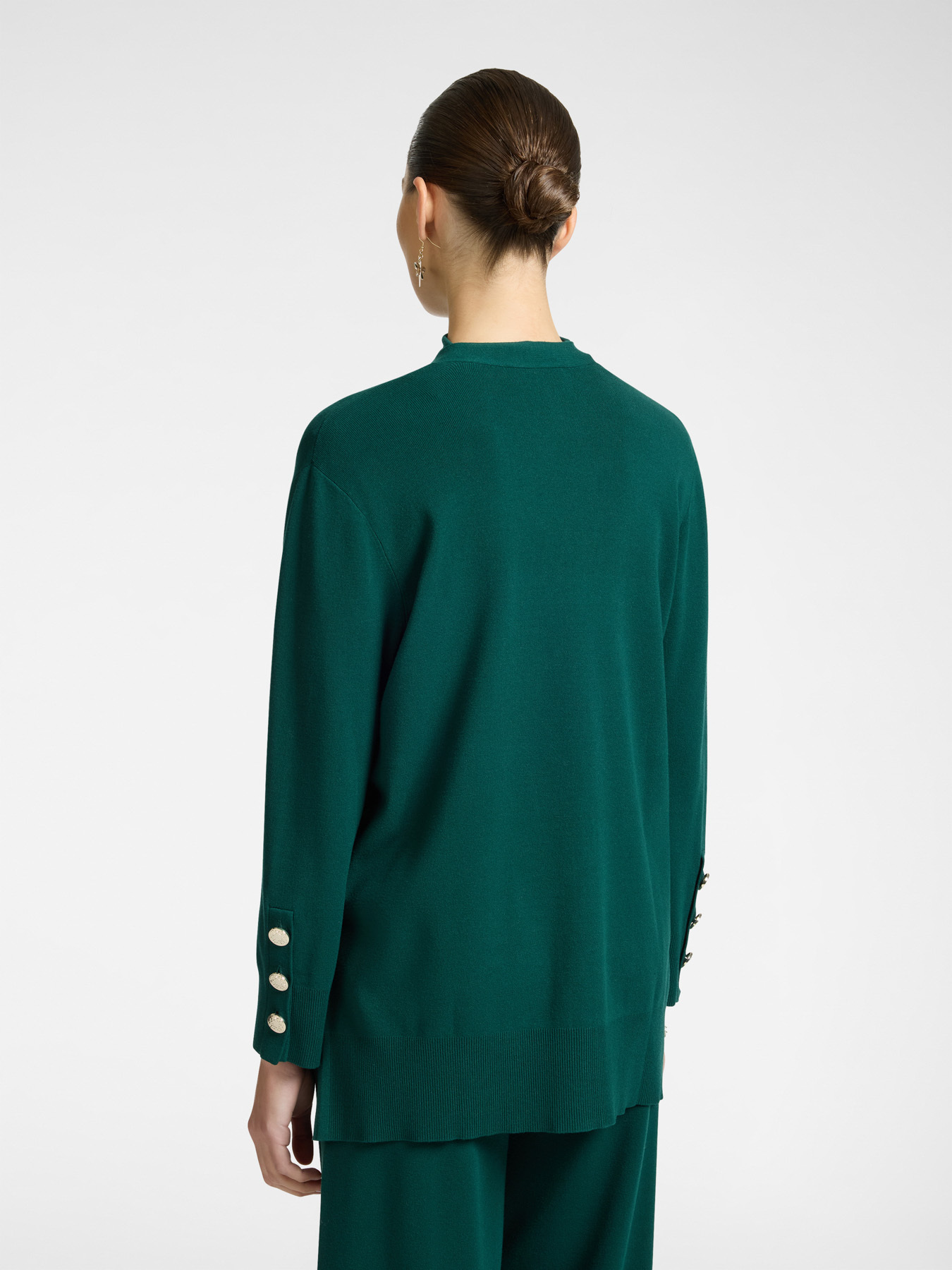 Cárdigan largo con fajín image number 1