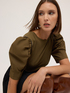 T-shirt with puff sleeves and stones image number 3