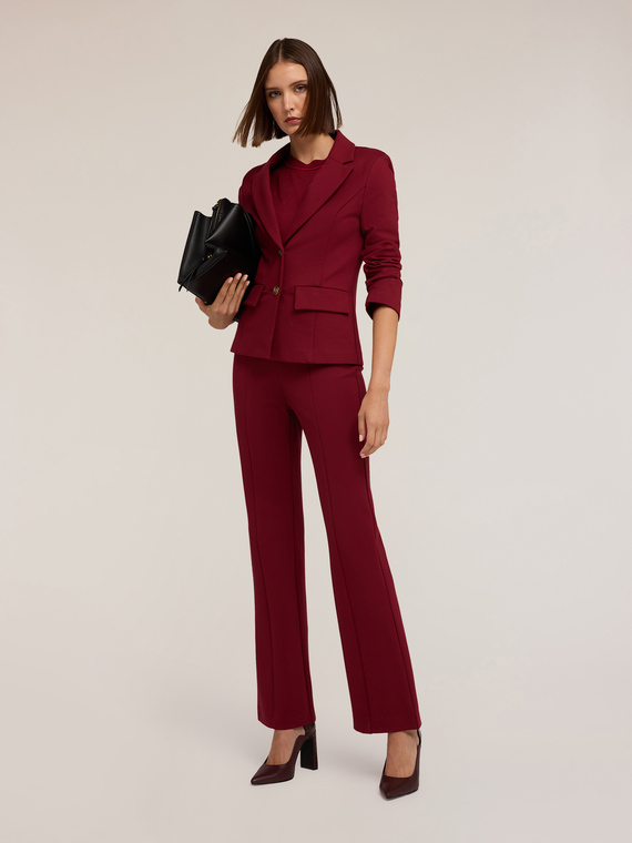 Blazer non doublé en point milanais
