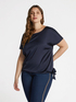Bluse mit Viskose LENZING™ ECOVERO™ mit Knoten am unteren Saum image number 2