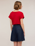 T-Shirt aus zwei verschiedenen Materialien image number 1