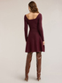 Flare dress in mixed lurex knit image number 1