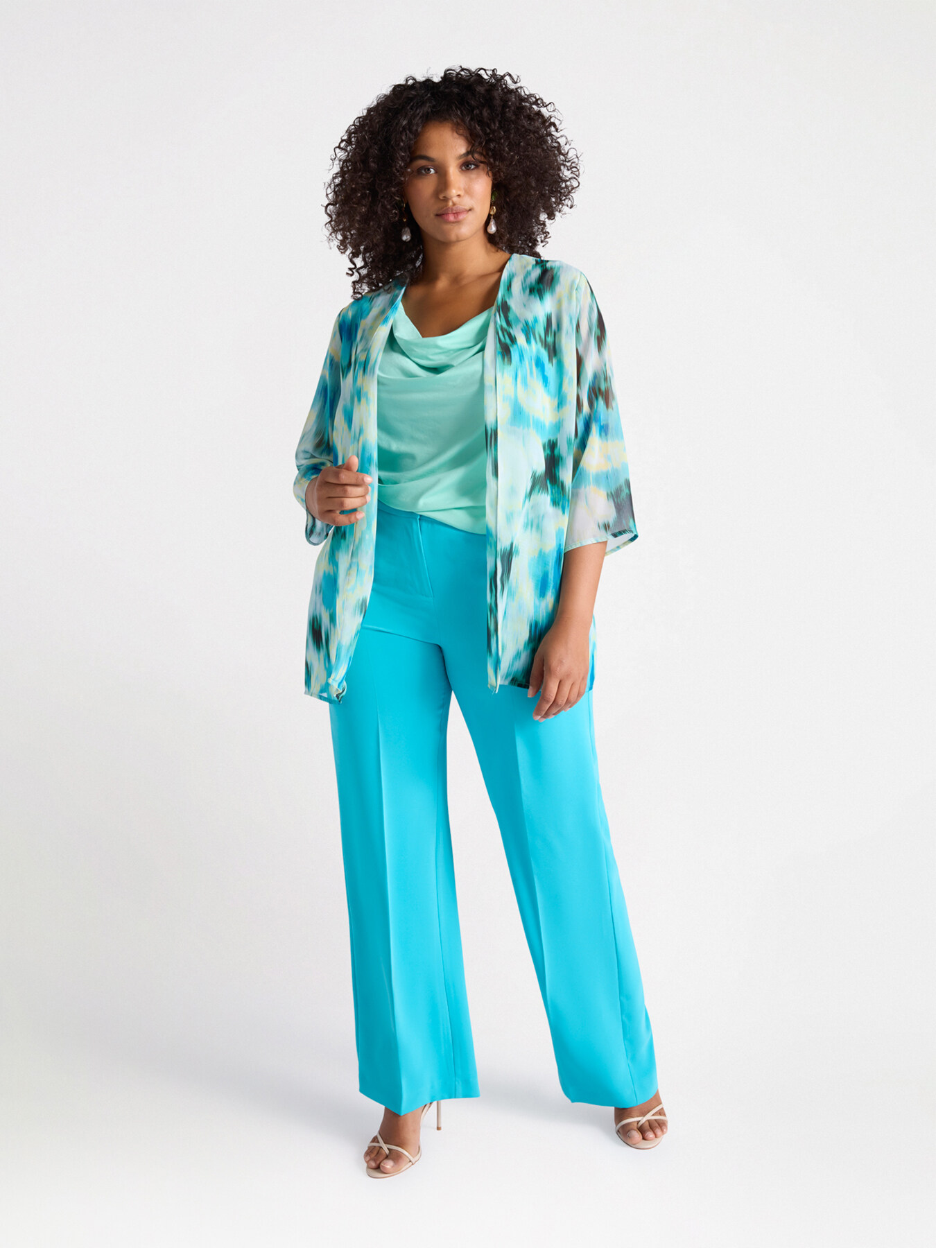 Bedruckte Georgette-Jacke image number 0