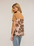 T-shirt with back insert image number 1