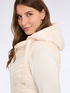 Sleeveless down jacket with hood and Sorona® Aura padding image number 3