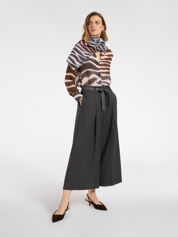 Pantalon large avec ceinture