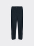 Straight-leg trousers in stretch satin image number 4