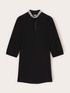 Milano stitch dress with embroidered collar image number 4