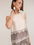 Paisley print satin top image number 3