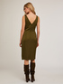 Vestito corto satin con scollo ad incrocio image number 1