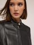 Coated fabric jacket with shaping cuts image number 2