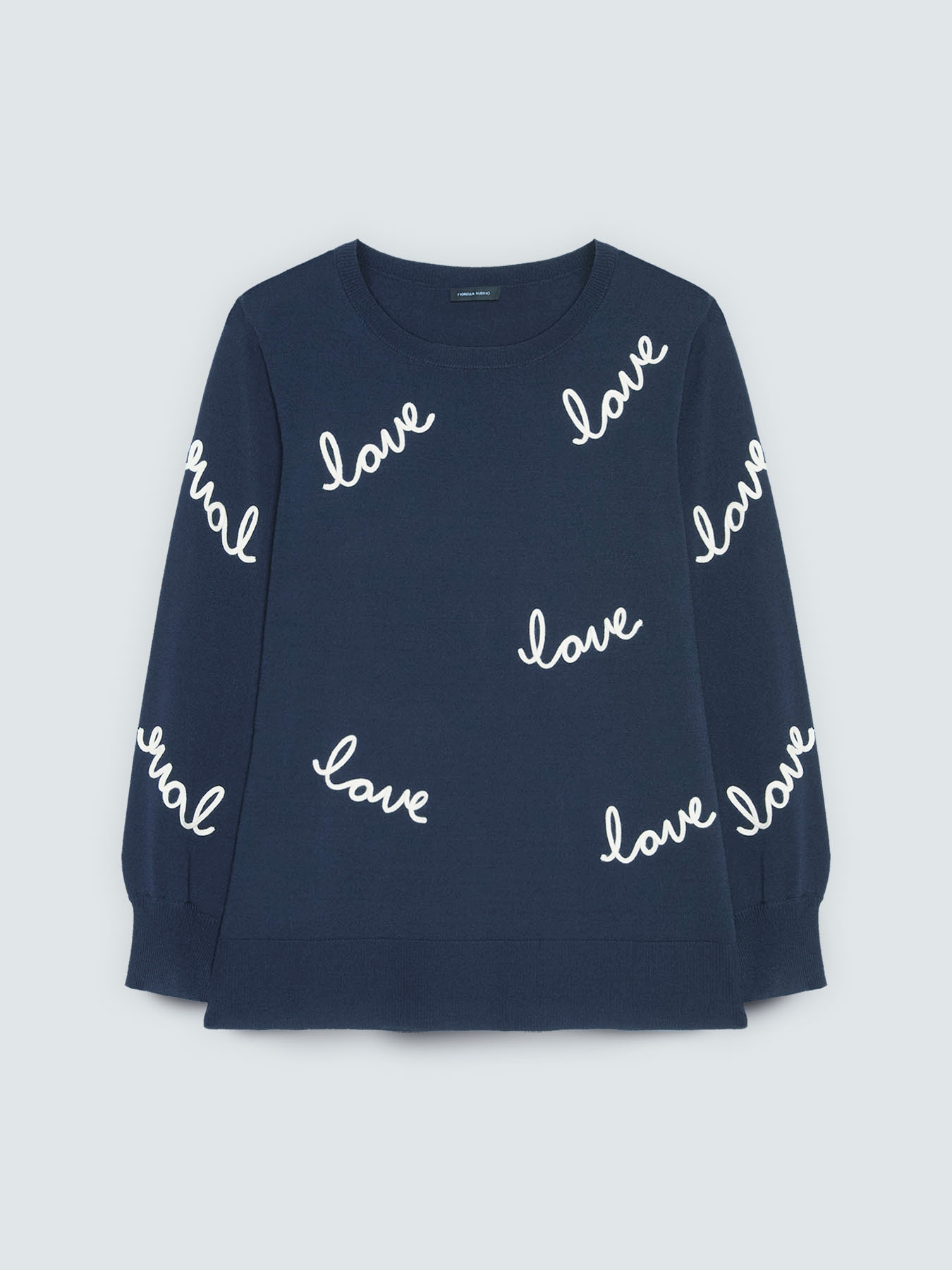 Maglia con ricamo love image number 5