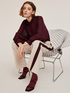 Striped devorè blouse image number 0