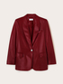 Blazer à simple boutonnage en tissu enduit image number 4