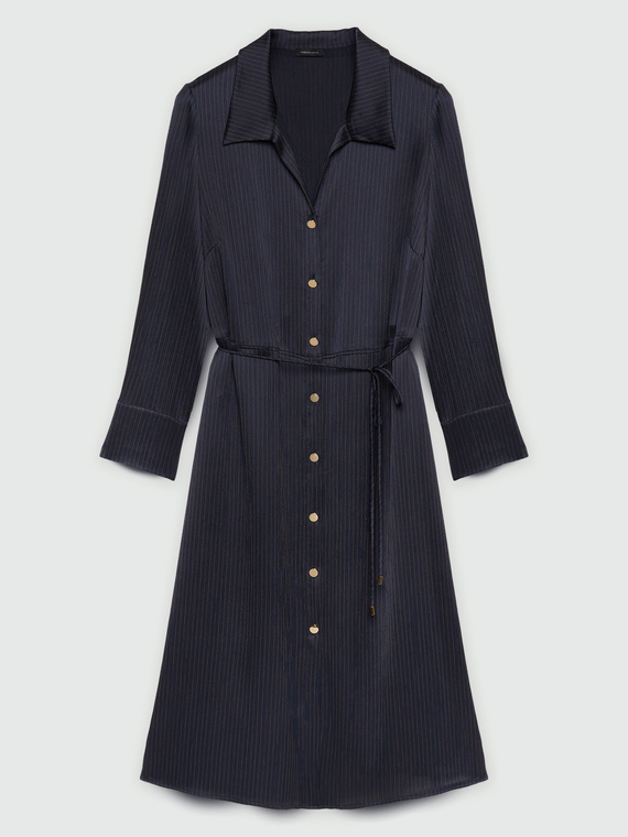 Hemdblusenkleid mit Gürtel in der Taille