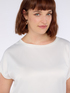 T-shirt bimaterica con scolllo tondo image number 3