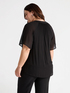 Plissee-Bluse mit V-Ausschnitt image number 1