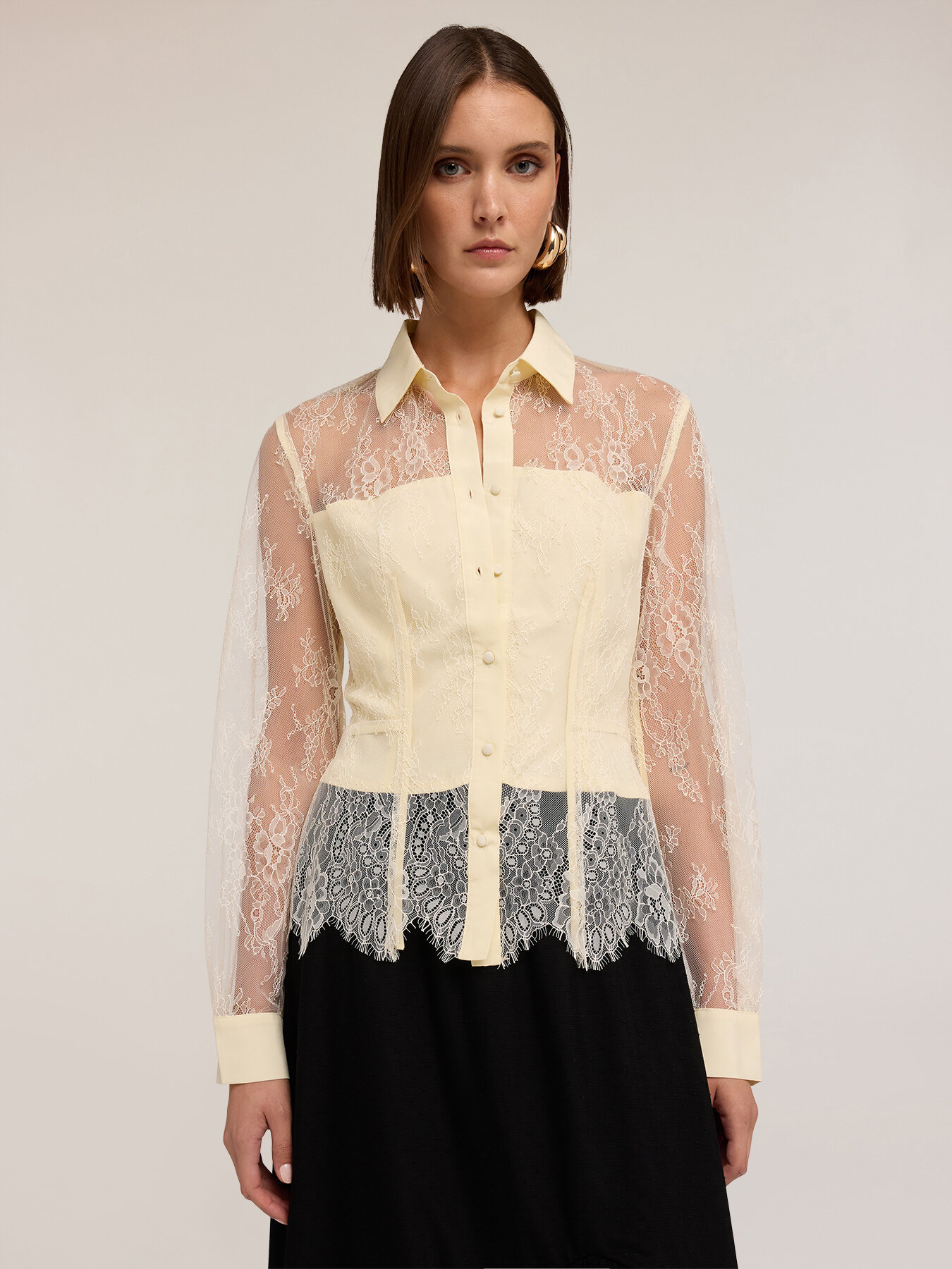 Cămașă din dantelă image number 3