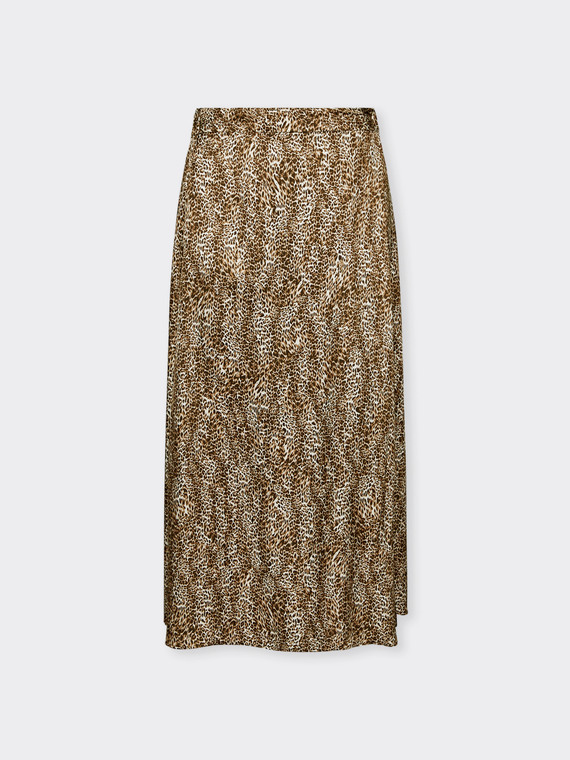 Printed Wrap Skirt
