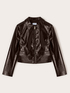 Short jacket in shiny fabric image number 4